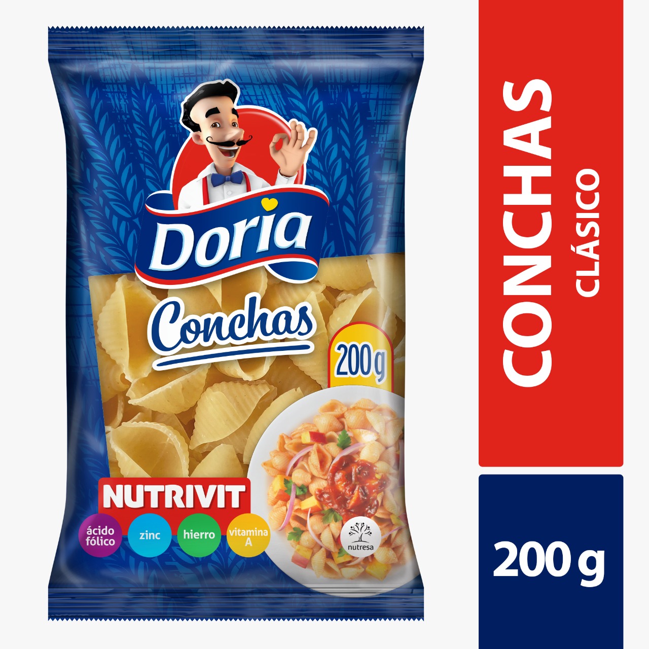 PASTA DORIA X 200 GR CONCHA