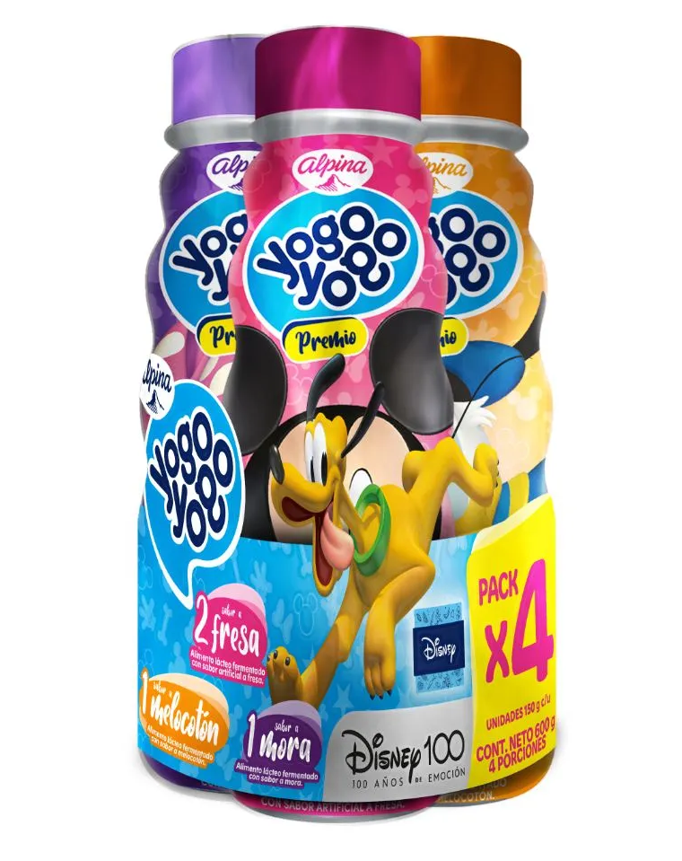 YOGURT YOGO PREMIO 4 X 150 ML SURTIDO