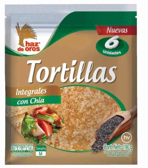 TORTILLA HAZ ORO X 190 GR 6U CHIA