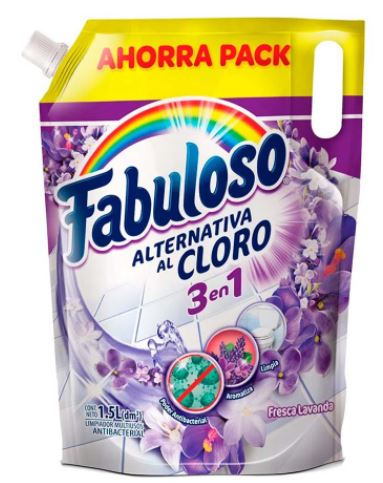 LIMPIADOR FABULOSO X 1500 ML CLORO LAVANDA DP