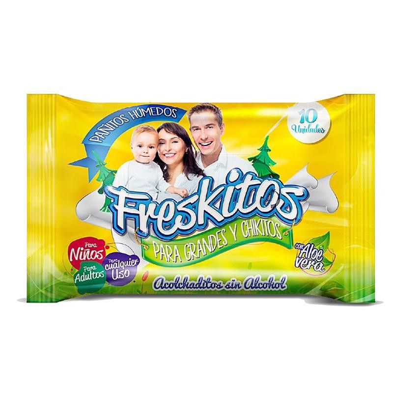 PAÑITOS HUM FRESKIPET X 10 U