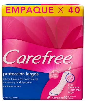 PROTECTOR CAREFREE LARGOS X 40 U