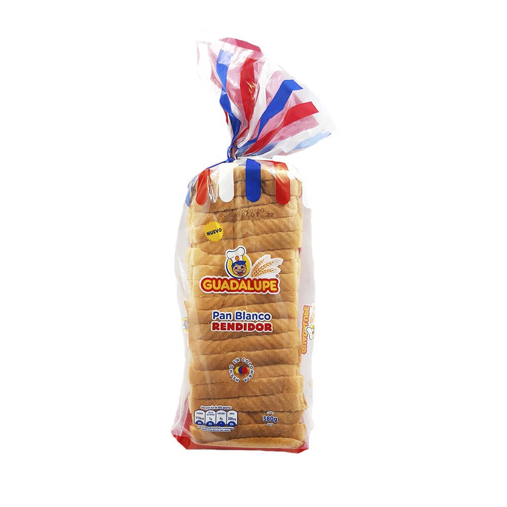 PAN TAJADO GUADALUPE BLANCO X 450 GR