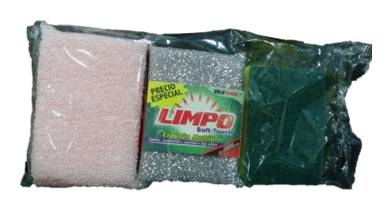 ESPONJA LIMPO PLATA + COLOR + DOBLE USO