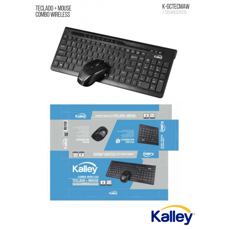 TECLADO + MOUSE COMBO KALLEY INALAMBRICO #4993