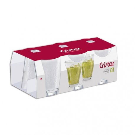 VASOS CRISTAR X6 UN CARIBE 0683CL6