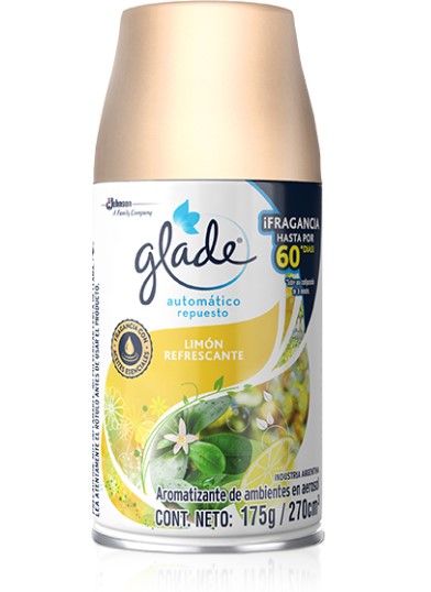 AMBIENTADOR GLADE AUTOMAT RTO X 175 ML MORA RADIANTE